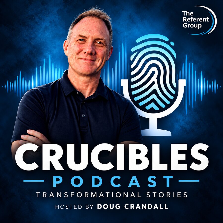 Crucibles Podcast cover art featuring host Doug Crandall